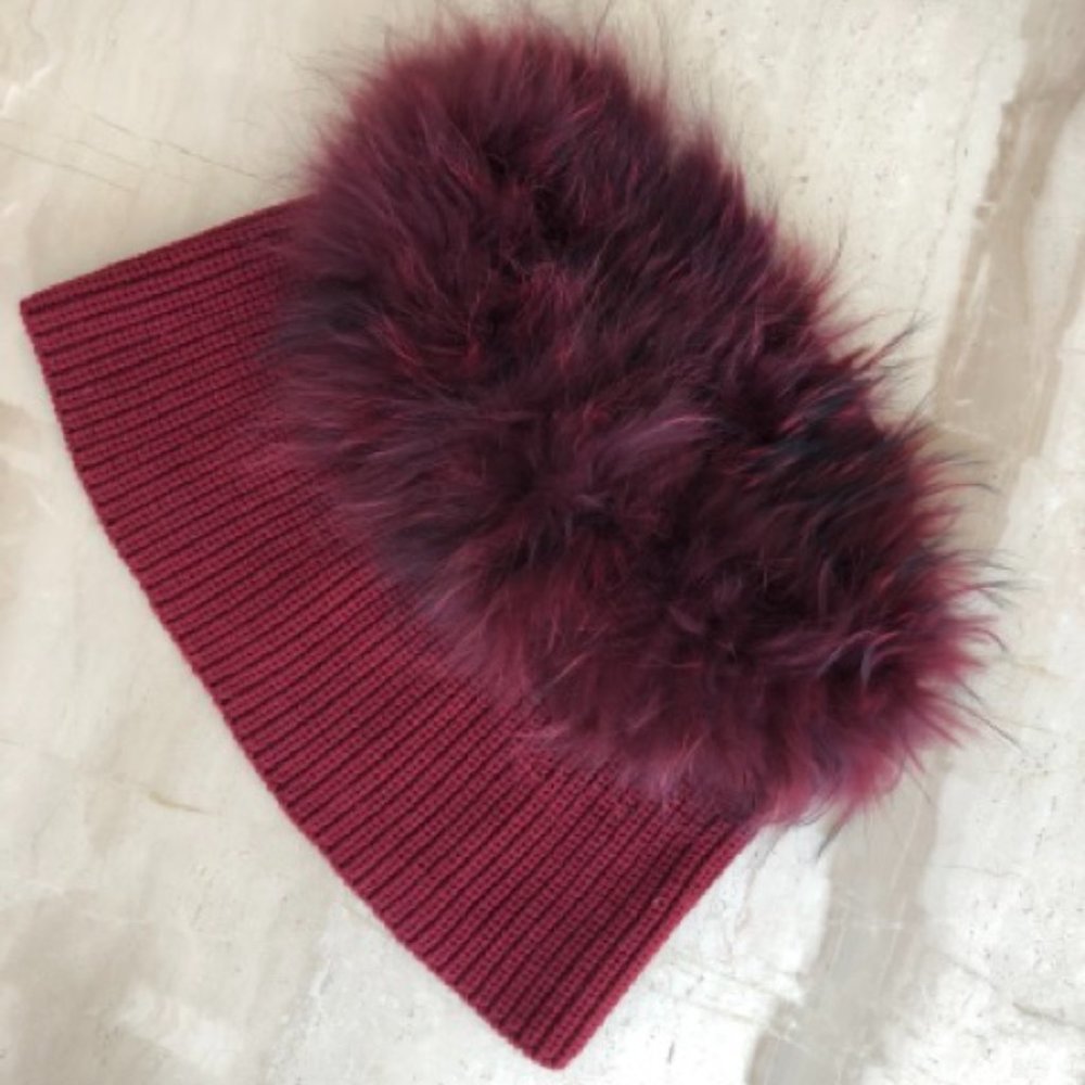 RUDSAK Wool and Faux Fur Dickie Neck Warmer